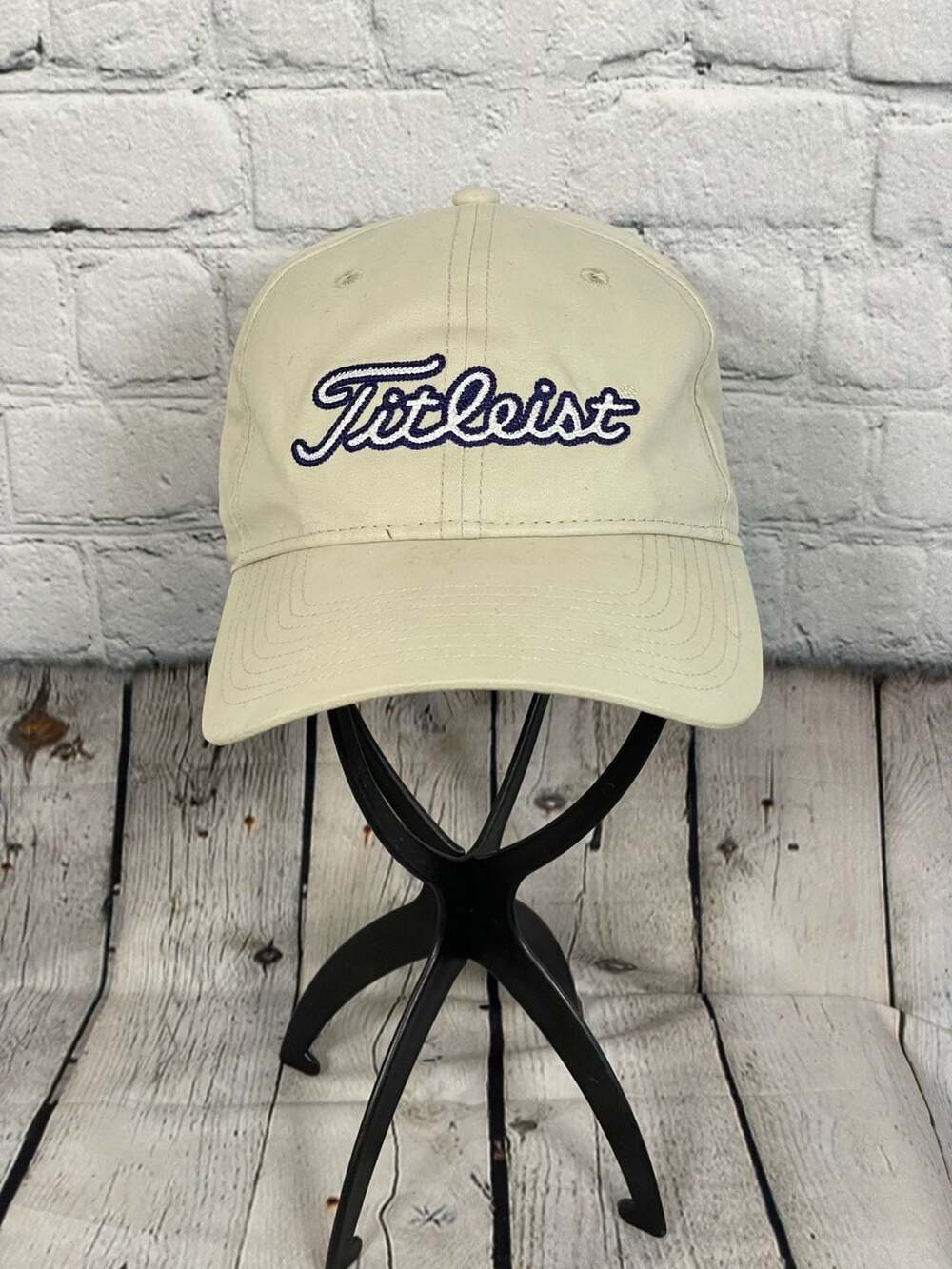 Titleist Breast Cancer Awareness Pink Ribbon Golf Hat Cap Tan Adjustable